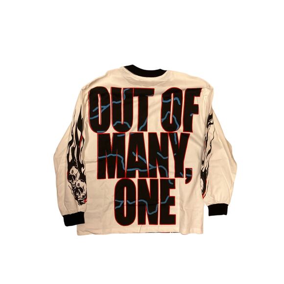 Godspeed Skeleton Gas Station Long Sleeve Shirt Mens Small Baggy Fit Graphic Tee - Picture 3 of 5